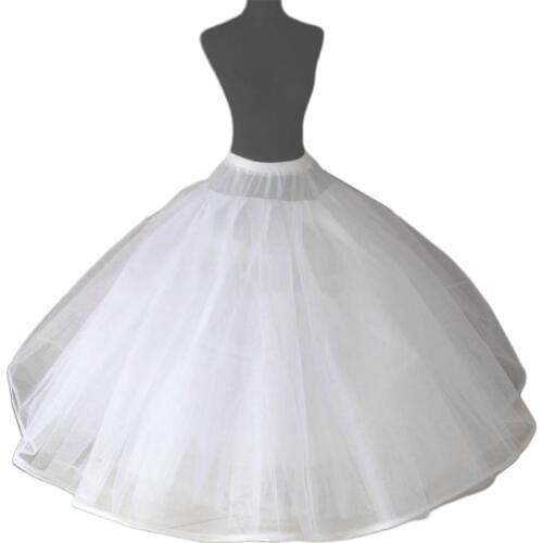 Womens 8 Layers Tulle Ball Gown Bridal Wedding Dress Petticoat with No Rings Evening Prom Crinoline Half Slip Puffy Underskirt