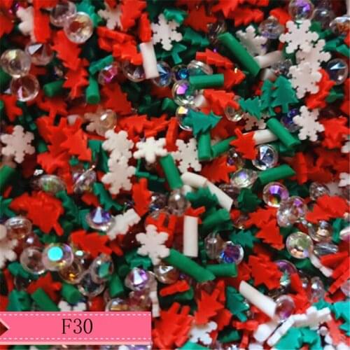 10g/pack Christmas Soft Polymer Clay Filling DIY bow and craft handmade material F30