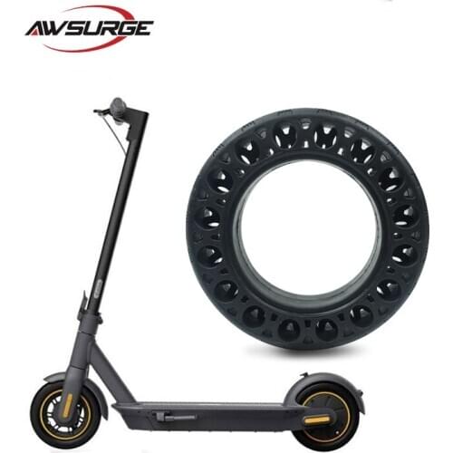 10 inch electric scooter with solid honeycomb tires for Ninebot Max G30 60/70-6.5 without inflation
