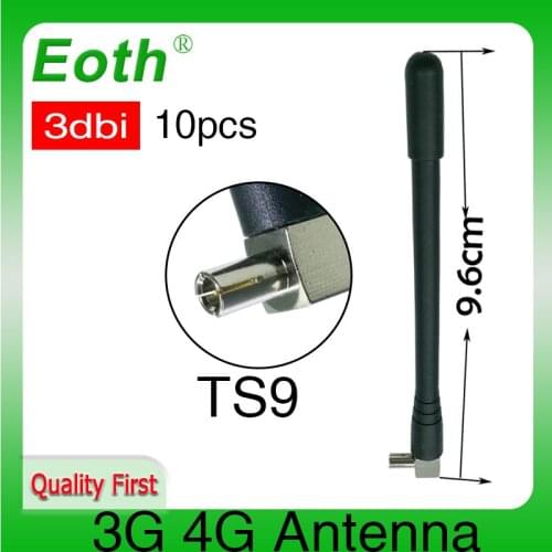 10pcs 3G 4G antenna 3dbi with TS9 plug connector antena 1920-2670 Mhz antenne FOR Huawei modem wireless lte repeater antennas