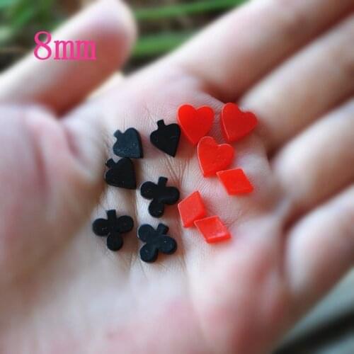 10pcs/Lot Lovely Resin Cabochon Rip Flat Back Resin Poker Small Resin Crafts For DIY Decoration - 10 Designs