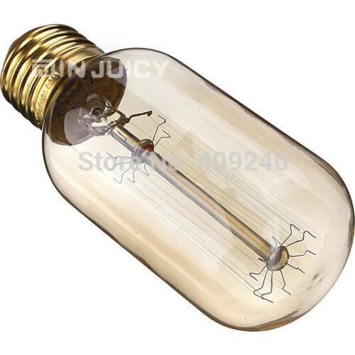 10PCS T45 Fireworks Circle Marconi Smoked Light Bulb Lamp Vintage Edison Reproduction 40 Watt Clear Glass E27 AC110V or 220V