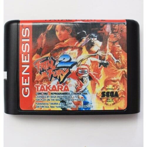 Fatal Fury 2 16 bit SEGA MD Game Card For Sega Mega Drive For Genesis