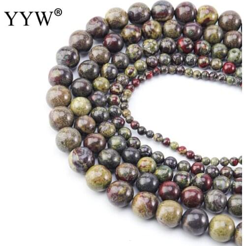 4/6/8/10/12mm Natural Dinosaur Stone Beads Gemstones Handmade DIY Bracelet Necklace Ornaments Unique Gifts Design Accessory