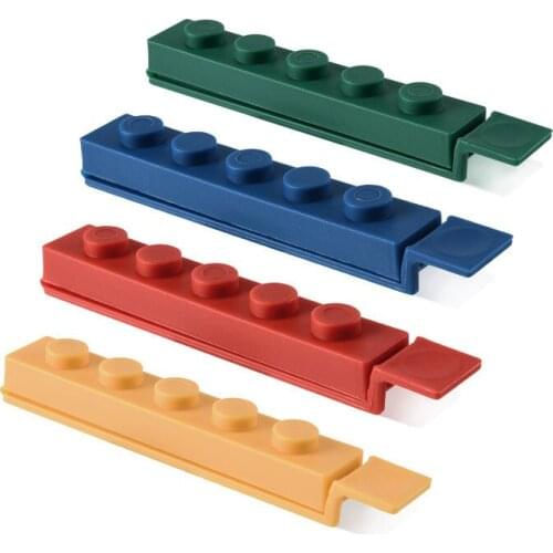 4pcs/lot Portable New Kitchen Storage Food Snack Seal Sealing Bag Clips Sealer Clamp Plastic Tool Kitchen Accessories