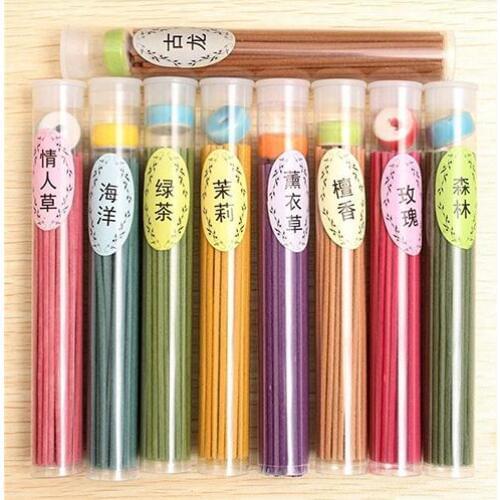 50 Sticks Incense Burner Fragrance Spices Natural Aroma Sandalwood Air Freshener Mixed Scent Aromatherap Fresh Air Aroma Spice