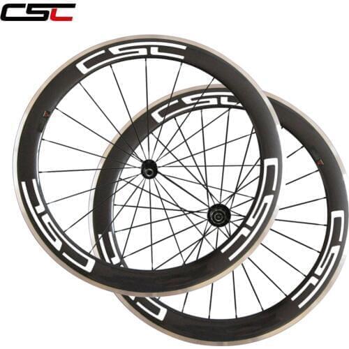 700C aluminum brake track width 23mm deep 60mm clincher carbon + alloy road bicycle wheelset A291SB F42SB hub sapim spokes