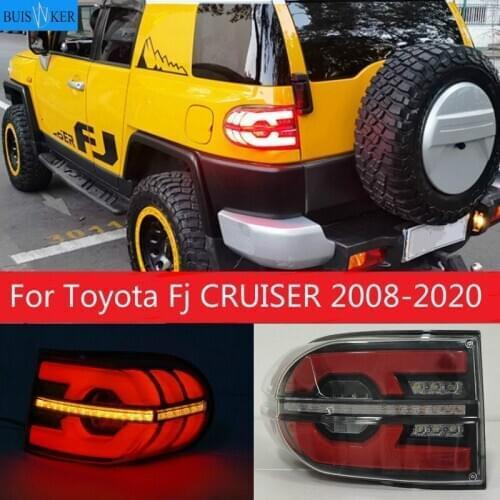 Car styling Accessories For Toyota Fj CRUISER rear Lights led TailLight for Fj CRUISE Rear Lamp DRL+Brake+Park+Signal lights led