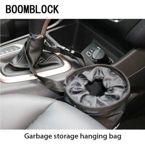 Car portable garbage storage hanging bag For Audi A4 B6 B8 VW Passat B5 B7 Skoda Octavia A7 A5 Renault Megane 2 3 Ford Focus mk2