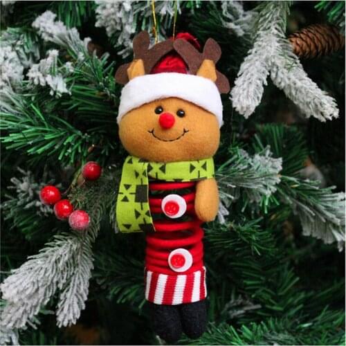 Hot Sale Santa Claus/Snow Men/Deer Cute Plush Doll New Christmas Doll For Christmas Party Tree Accessories For Kids Best Gift
