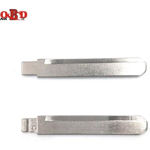 HKOBDII 10 pcs/lot Metal Blank Uncut Flip KD Remote Key Blade Type 57# for BYD F3 (Left) Succe NO. 57 Blade