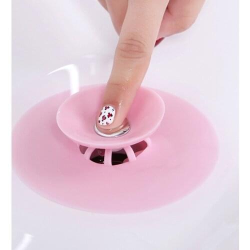 Bathroom Sewer Garbage Strainer Filter Water Stopper Rubber Ring Floor Drain Hair Bath Plug Kitchen Deodorant Plug