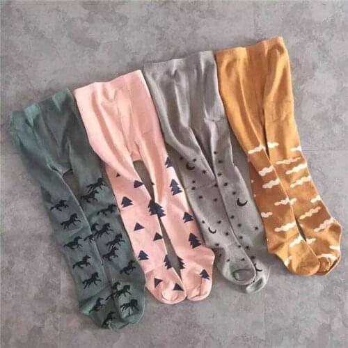 0-4 Year Baby Boys Girls Animal /Cloud/Horse/Tree/Star/Fox Pattern Tights, Baby Girls&Boys Tights