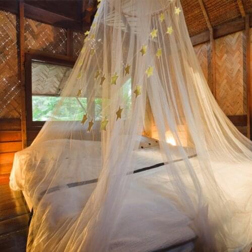 Mosquito Net Gold Stars Hanging Decoration Garland Banner Pastel Sparkling Star Garland Bunting Baby Bed Net Hanging Decor