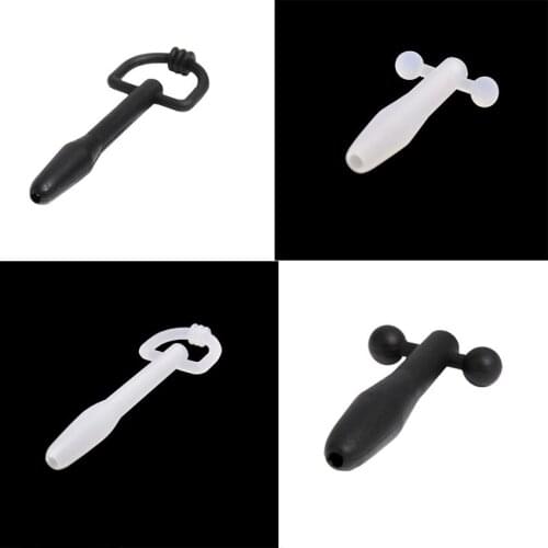 Manyjoy Soft Silicone Clear Urethra Catheter Penis Urinary Plug Sex Toys Urethra Stimulate Dilator Masturbation Rod for Male