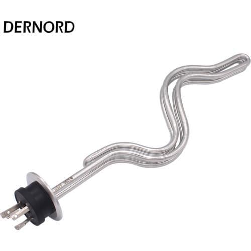 Dernord 240V 5500W 2 Tri-clamp(OD64mm) Integrated Electric Immersion Water Heater Element With L6/30P Twist Lock Plug