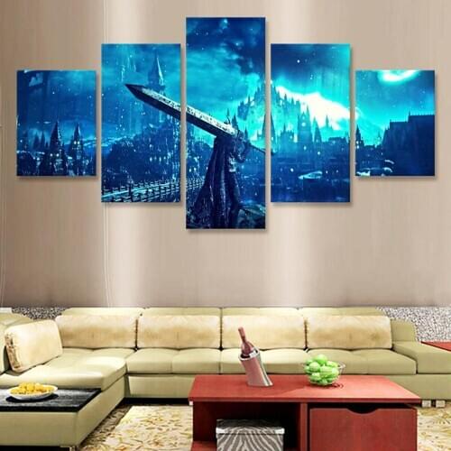 Wall Art Pictures Home Decor Modern HD Prints 5 Panel Dark Souls 3 Berserk Painting Allah The Qur'an Canvas Poster