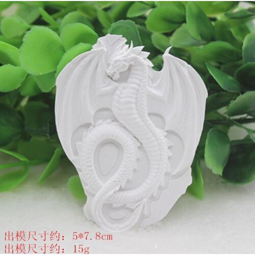 P568 Aromatherapy Gypsum Decoration Mould chocolate mold dragon car pendant