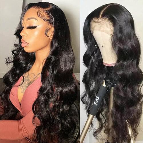 Transparent Body Wave Lace Front Wigs For Women Brazilian 13x4 HD Lace Frontal Human Hair Wigs 30 Inch Remy 4x4 Closure Wigs