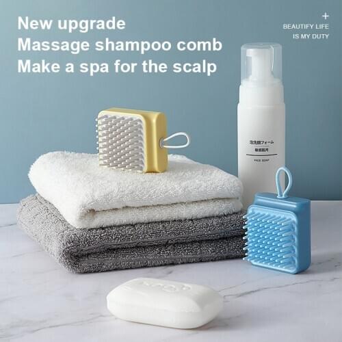 Comb Massage-Brush Scalp-Shampoo Brush Styling-Tool Shower-Hair Washing Soft Silicone Bath Head-Body Scalp Slimming Combs NEW