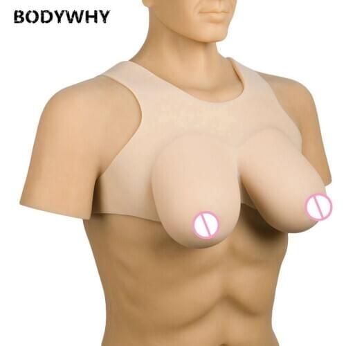1800g Realistic Silicone Breast Forms False Breasts Fake Boobs Suitable For Shemale Transgender Crossdresser Drag Queen
