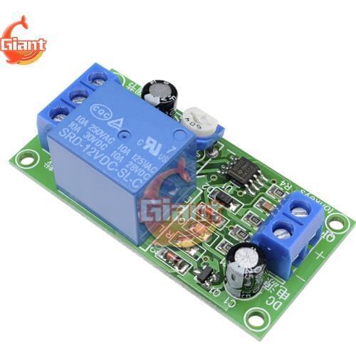 NE555 12V Adjustable Timer Relay Module Time Delay Relay Turn Off Switch Precision Pulse Generation Timing Adjustable Duty Cycle