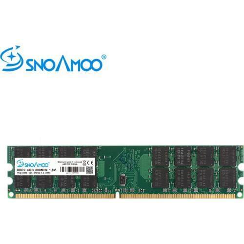 SNOAMOO Ram DDR2 4GB 800MHz/667MHz PC2-6400 Desktop PC DIMM Memory 240 pins For AMD System High Compatible Memory Warranty