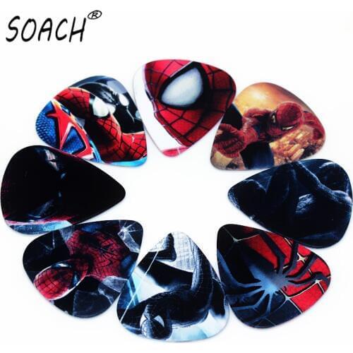 SOACH 10PCS 0.71mm high quality guitar picks two side pick DIY Mix picks bass guitar pick paddle Guitar Accessories