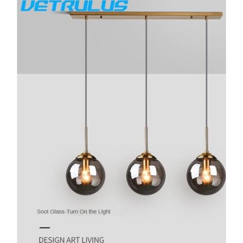 Glass Led Pendant Light Indoor Nordic Ceiling Lamp Living Room Decoration Modern Chandeliers Inside Dining Room Home Plafonniers