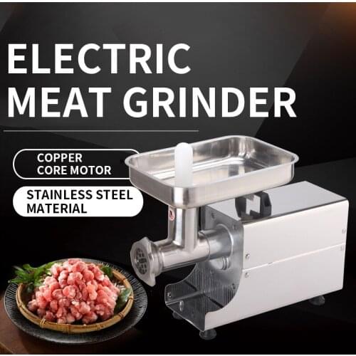 TK-8 stainless steel electric meat grinder, chicken grinder, 250W sausage stuffer, 80kg/H household desktop meat mincer