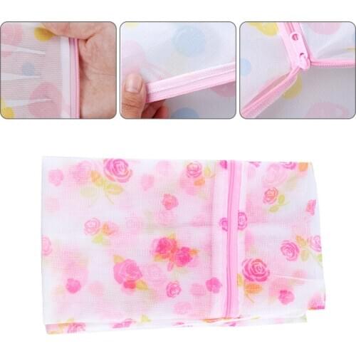 1pc Laundry Washing Bag Portable Bra Underwear Sock Shirt Clothing Wash Protecting Mesh Bag Thicken Washing Machine Net Bag