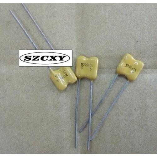 100% Home furnishings 500v390p 391 390p 500v 1 CDE silver mica capacitance foot distance is 6mm