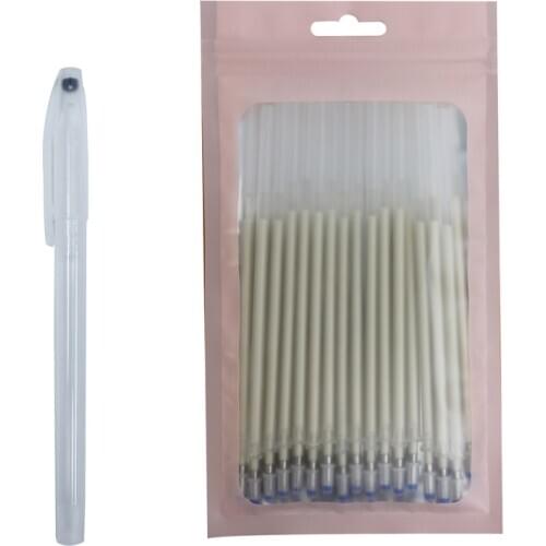 40Pcs/set High Temperature Disappearing Fabric Marker Refills Rod With Pen Case Handle for Dressmaking Fabric PU Leather Sewing
