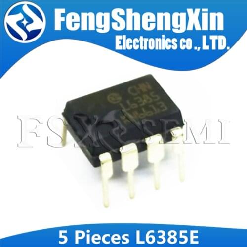 5pcs L6385E DIP8 L6385 DIP-8 6385 DIP High-voltage high and low side driver IC