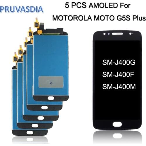 5 Piece Wholesale For Motorola Moto G5S Plus LCD Display Touch Screen Digitizer Assembly For MOTO XT1802 XT1803 XT1805 XT1086