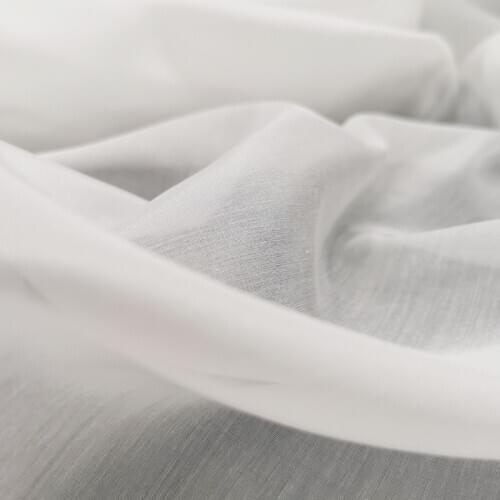 140CM Wide White Silk Cotton Fabric for Summer and Spring Dress Shirt Lining F023