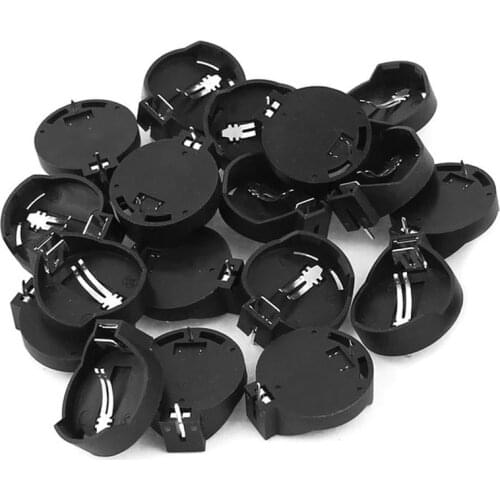 100Pcs 3V CR2025 CR2032 Button Battery Case Coin Cell Battery Socket Holder Battery Storage Box 2025 2032 Battery Organizer