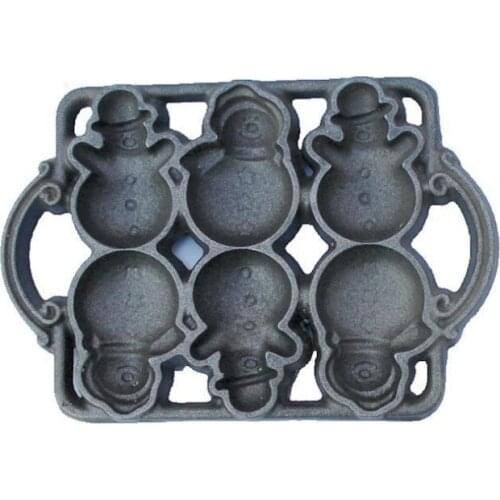 Cast Iron Cake Snowman Mould DIY Cake Mould