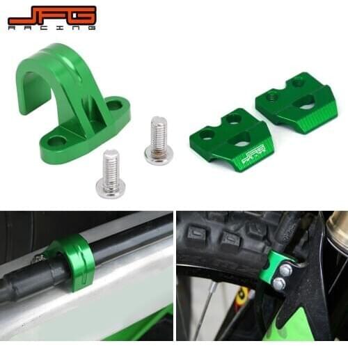 Motorcycle CNC Front Rear Brake Line Hose Cable Clamp Holder For KAWASAKI KX250F KXF250 2004-2018 KX450F KXF450 2006-2018