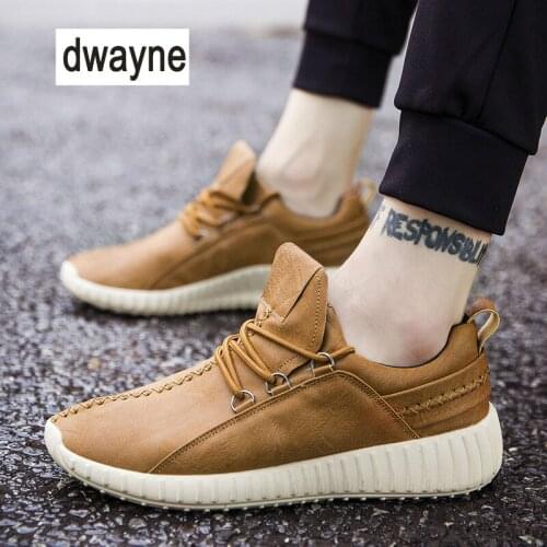 Dwayne New Mens casual shoes Breathable comfortable Sneakers light Flat shoes Fashion Lace Up soft young men shoes