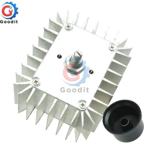 Gaqqee AC 220V 5000W SCR Voltage Regulator Moror Speed Controller Light Dimming Dimmers Thermostat