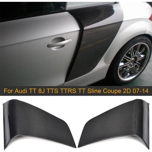 Carbon Fiber Rear Side Door Fender Car Guard Board for Audi TT 8J TTS TTRS TT Sline Coupe 2D 07-14 Non for R8 Side Door Fender