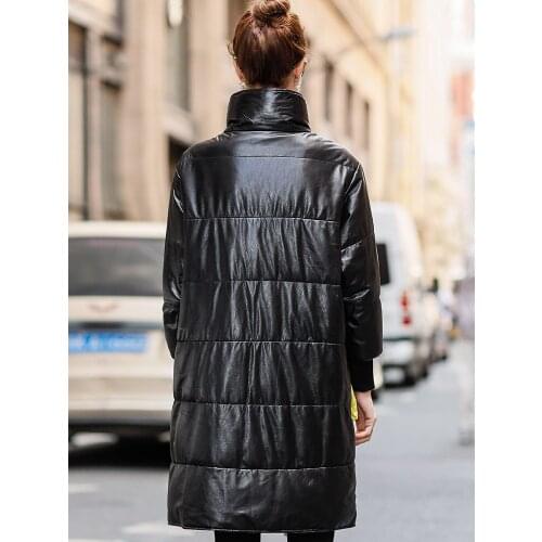 Leather Jacket Winter Coat Women Long Down Jacket Women Clothes 2020 Luxury Genuine Sheepskin Coat Chaqueta Mujer MY4564