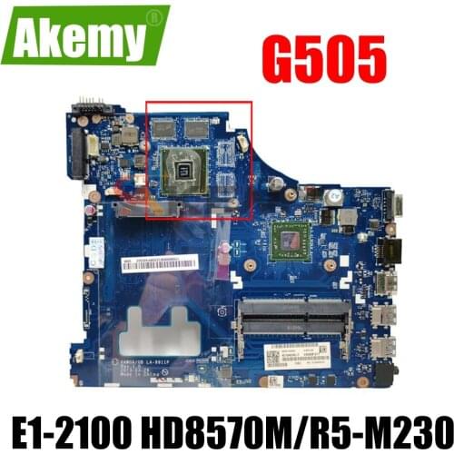 LA-9911P Laptop motherboard for Lenovo G505 original mainboard AMD E1-2100 HD8570M/R5-M230