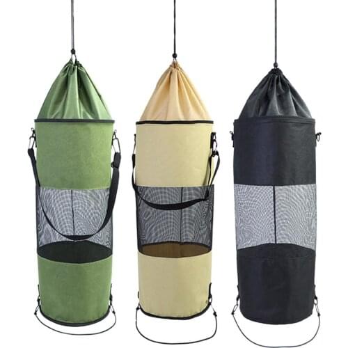 Boat Trash Bag Large Mesh Large Capacity Boat Kayak Camper Garbage Container Oxford Cloth Bag Boat Cleaning Accessories