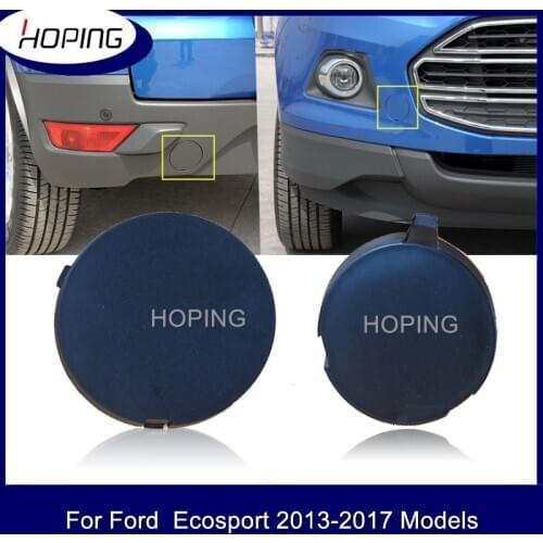 Hoping Front Bumper Towing Hook Cover For Ford Ecosport 2013 2014 2015 2016 2017 Rear Towing Hook Cover Cap Unpainted