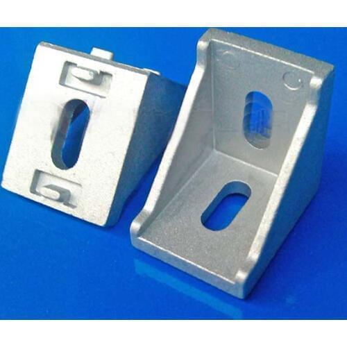 Brand New 20pieces Aluminum Profile Corner Fitting Angle 3030 Decorative Brackets Aluminum Profile Accessories L Connectors
