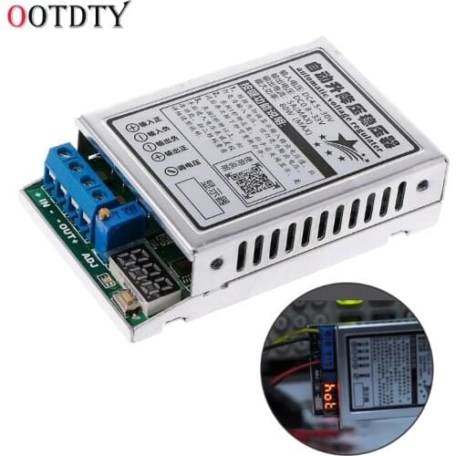 OOTDTY DC-DC 5V12V24V Automatic Step Up and Down Regulator Module Stabilizer 5A/80W With voltage display adjustable Power module