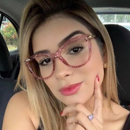 Hot Cat Eye Frame Eyeglass Women Frame TR90 Crystal Clear Fashion Glasses Frame Optical Women Reading Glasses Eyeglasses Myopia