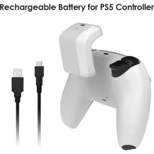 Cooling Fan Stand Holder External Cooler 1500mAh Rechargeable Battery Pack with Charging Cable for PlayStation 5 DualSense